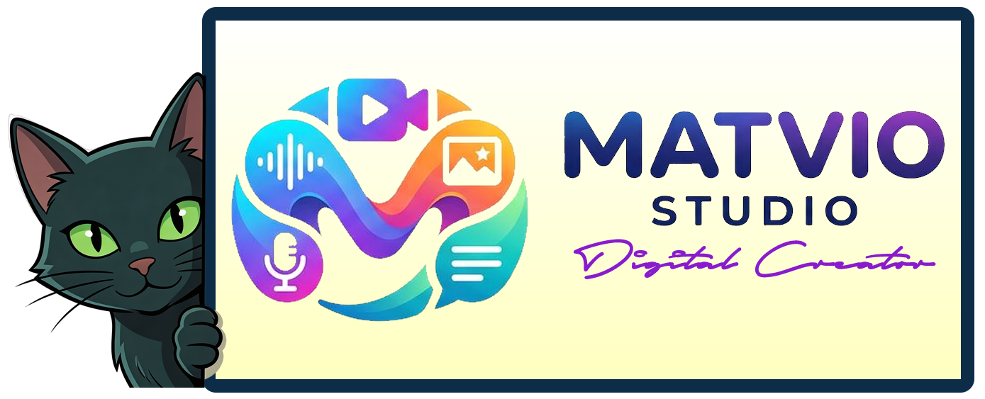 MATVIO STUDIO cat logo
